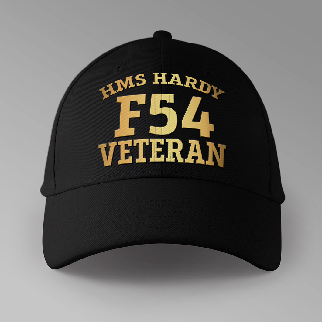 HMS Hardy F54 Veteran - Personalised Baseball Cap