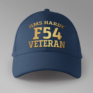 HMS Hardy F54 Veteran - Personalised Baseball Cap