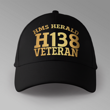 Load image into Gallery viewer, HMS Herald H138 Veteran - Personalised Baseball Cap
