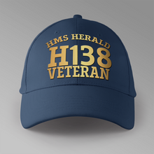 Load image into Gallery viewer, HMS Herald H138 Veteran - Personalised Baseball Cap
