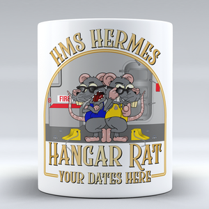 HMS Hermes Aircraft Handler 'Roof Rat/Hangar Rat' - Personalised Mug