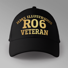 Load image into Gallery viewer, HMS Illustrious RO6 Veteran - Personalised Baseball Cap
