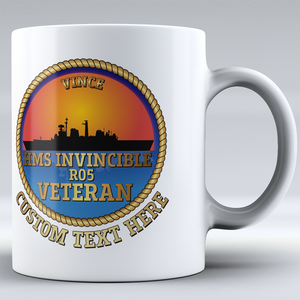 HMS Invincible (RO5) Veteran - Personalised Mug