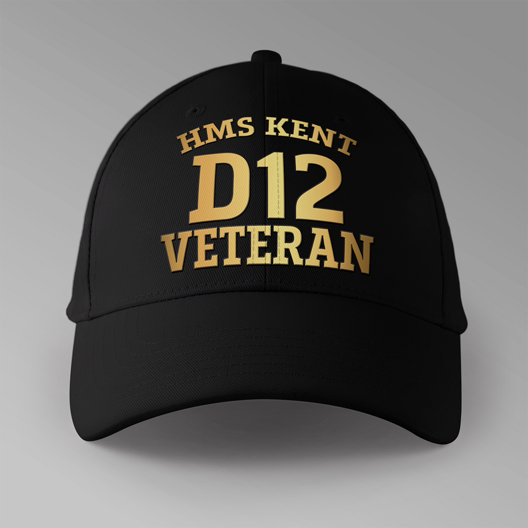 HMS Kent D12 Veteran - Personalised Baseball Cap