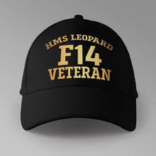 Load image into Gallery viewer, HMS Leopard F14 Veteran - Personalised Baseball Cap
