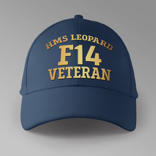 Load image into Gallery viewer, HMS Leopard F14 Veteran - Personalised Baseball Cap
