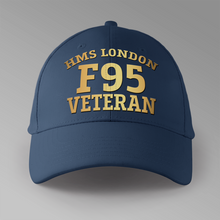 Load image into Gallery viewer, HMS London F95 Veteran - Personalised Baseball Cap
