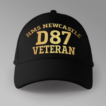 Load image into Gallery viewer, HMS Newcastle D87 Veteran - Personalised Baseball Cap
