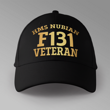 Load image into Gallery viewer, HMS Nubian F131 Veteran - Personalised Baseball Cap
