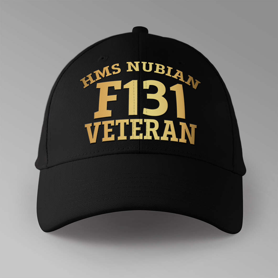 HMS Nubian F131 Veteran - Personalised Baseball Cap