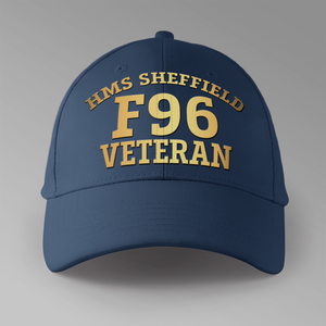 HMS Sheffield F96 Veteran - Personalised Baseball Cap