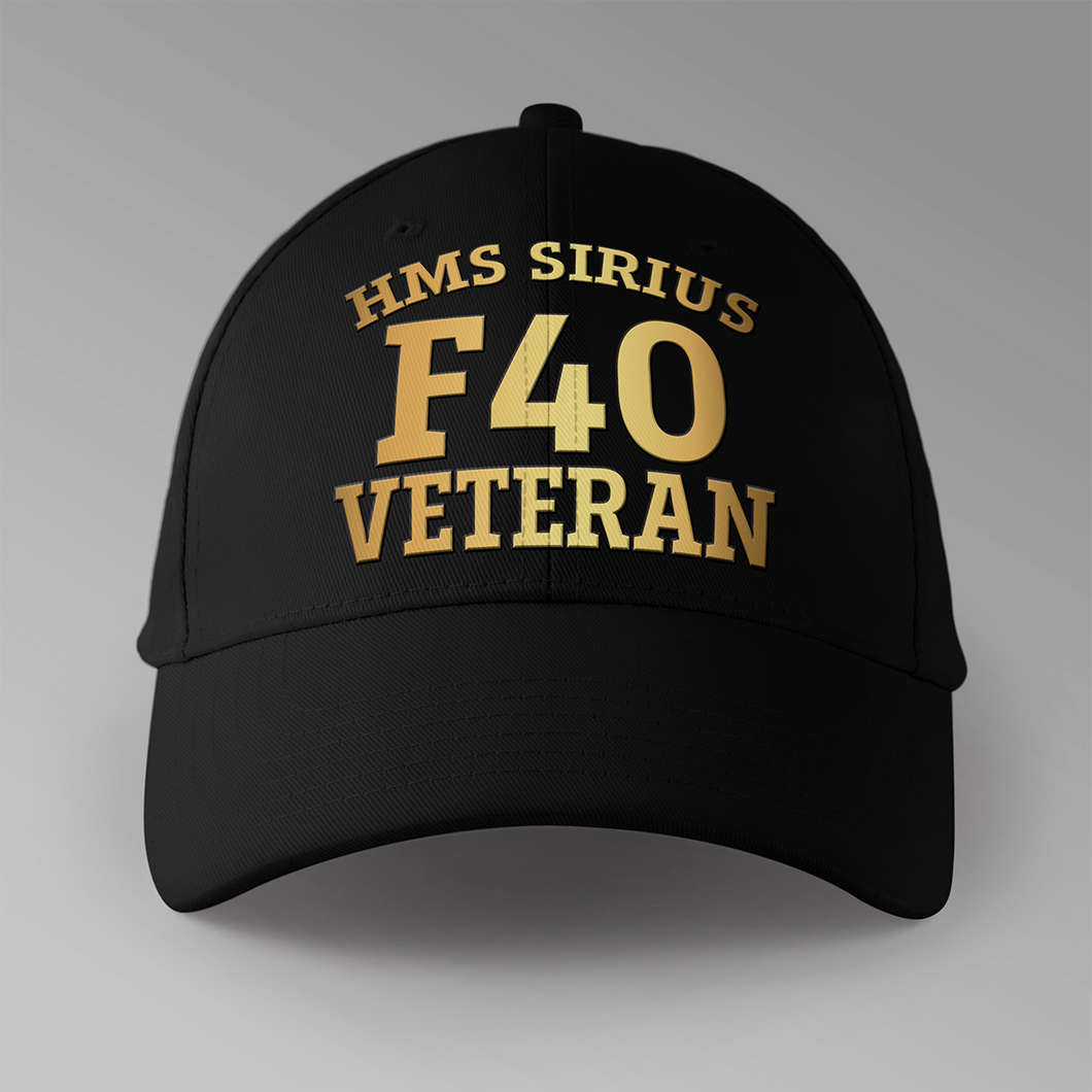 HMS Sirius F40 Veteran - Personalised Baseball Cap