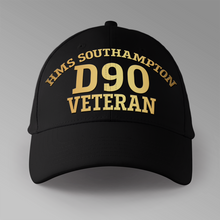 Load image into Gallery viewer, HMS Southampton D90 Veteran - Personalised Baseball Cap
