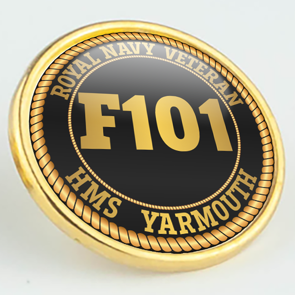 HMS Yarmouth F101 Pennant Number Pin/Lapel Badge – The Rats Locker