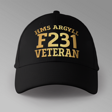 Load image into Gallery viewer, HMS Argyll  F231 Veteran - Personalised Baseball Cap
