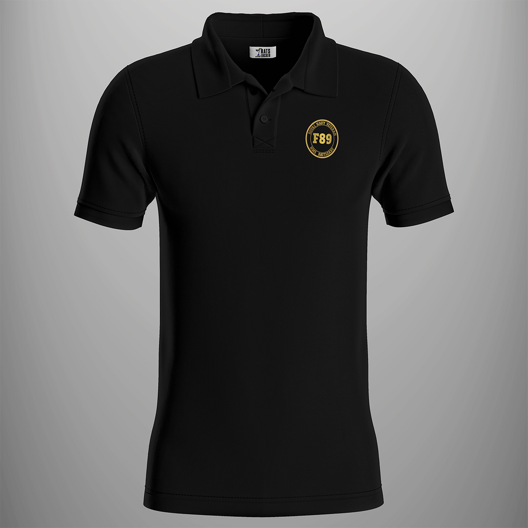 HMS Battleaxe F89 Pennant Number Polo Shirt