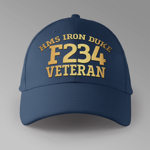 HMS Iron Duke F234 Veteran - Personalised Baseball Cap