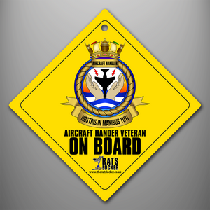 Aircraft Handler Branch Crest - Car Window Sign