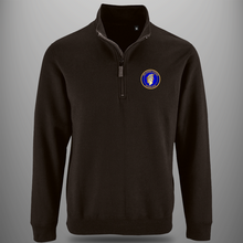 Load image into Gallery viewer, HMS Hermes &#39;Veteran&#39; Zip Neck Sweatshirt
