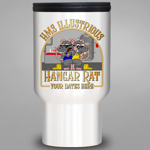 HMS Illustrious 'Roof Rat/Hangar Rat' - Personalised Travel Mug