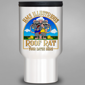 HMS Illustrious 'Roof Rat/Hangar Rat' - Personalised Travel Mug