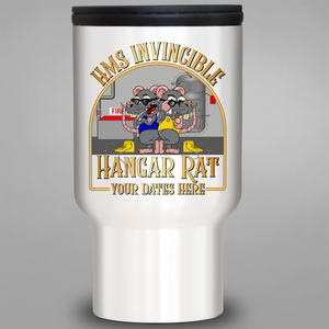 HMS Invincible 'Roof Rat/Hangar Rat' - Personalised Travel Mug