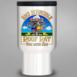 HMS Invincible 'Roof Rat/Hangar Rat' - Personalised Travel Mug