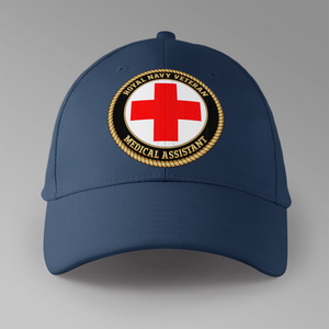 Royal Navy Veteran 'Medical Assistant'  - Personalised Baseball Cap