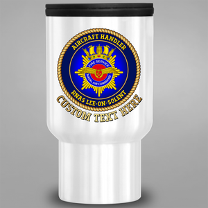 Aircraft Handler 'Naval Air Command Fire Service' - Personalised Travel Mug