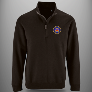 Aircraft Handler Naval Air Command 'Fire Stations' Zip Neck Sweatshirt