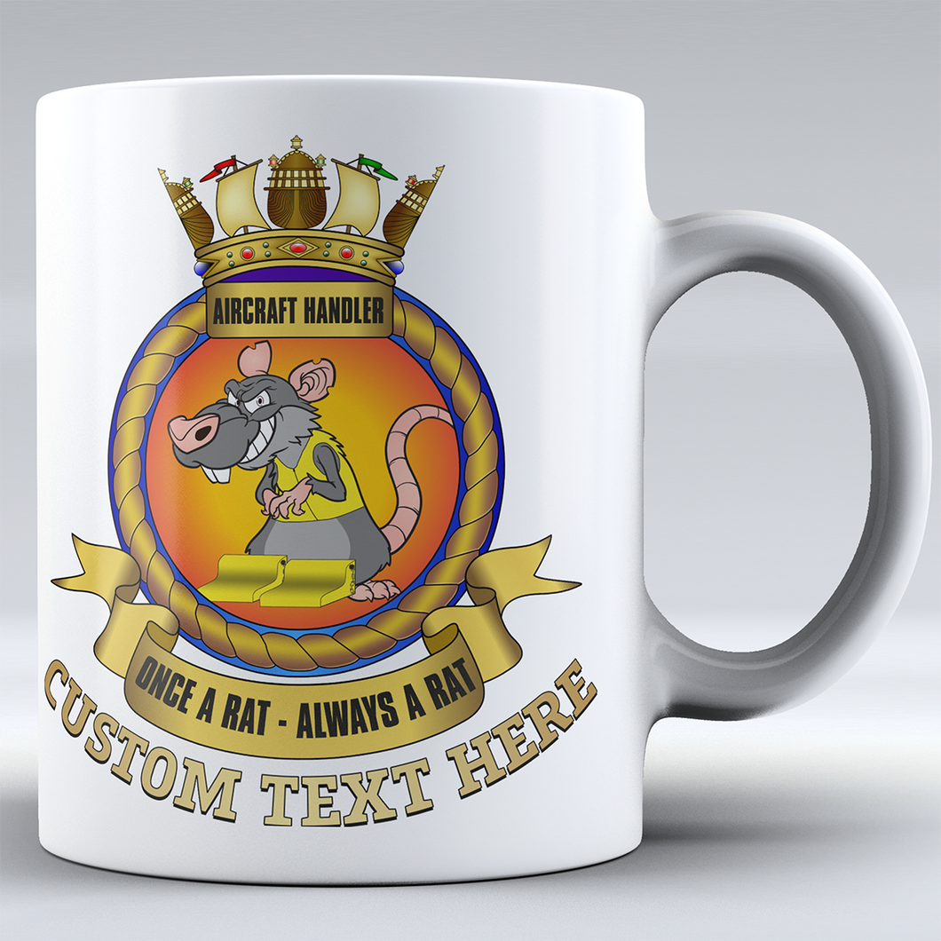 Aircraft Handler 'Once a Rat' - Personalised Mug