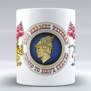 HMS Hermes Veteran 'Proud to Have Served' Mug - 15oz