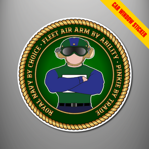 Fleet Air Arm 'Pinkie' Car Window Sticker