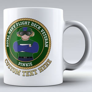 Royal Navy Flight Deck Veteran 'Pinkie' - Personalised Mug