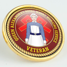 Load image into Gallery viewer, QARNNS Veteran &#39;Nurse&#39; Pin/Lapel Badge
