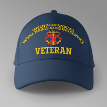 Load image into Gallery viewer, Queen Alexandra&#39;s Royal Naval Nursing Service Veteran - Personalised Baseball Cap
