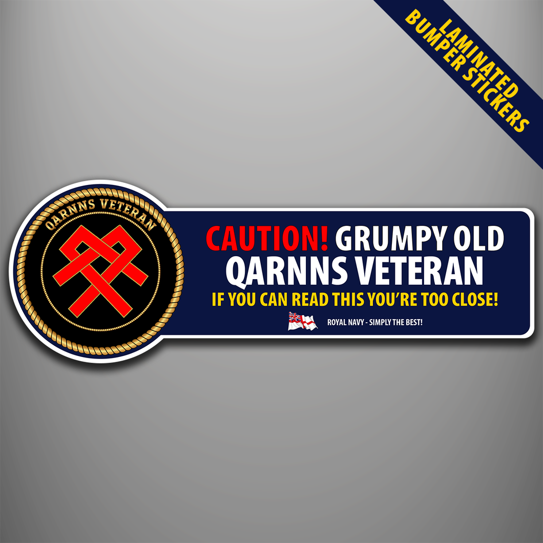 QARNNS Veteran Laminated Bumper Stickers