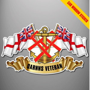 QARNNS Veteran 'Ensigns' Car Window Sticker