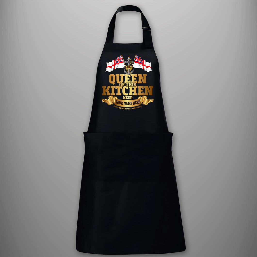 Wrens 'Queen of This Kitchen' Personalised BBQ Apron