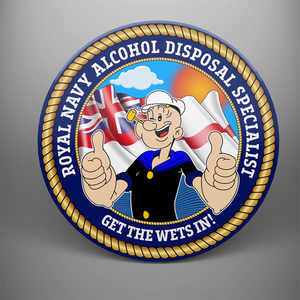 Royal Navy Alcohol Disposal Specialist 'Get The Wets In' Coaster Set