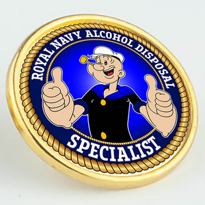 Royal Navy 'Alcohol Disposal Specialist' Pin/Lapel Badge