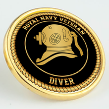 Load image into Gallery viewer, Royal Navy Veteran &#39;Diver&#39; Pin/Lapel Badge
