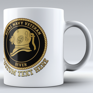 Royal Navy Veteran 'Diver' - Personalised Mug