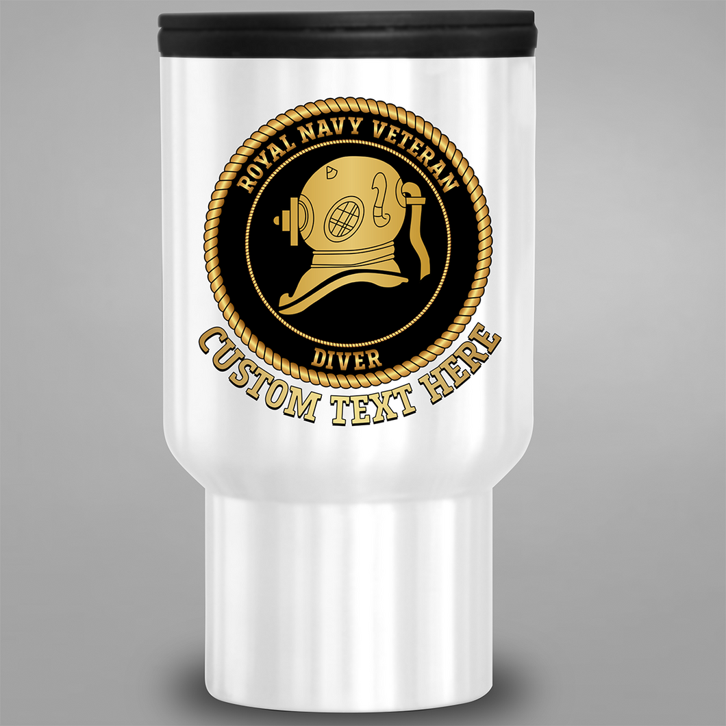 Royal Navy Veteran 'Diver' - Personalised Travel Mug