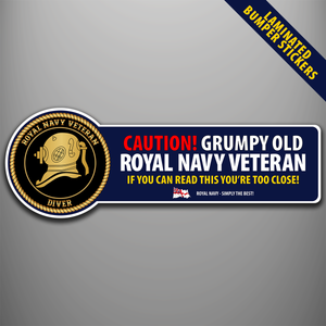 Royal Navy Veteran 'Diver' Laminated Bumper Stickers