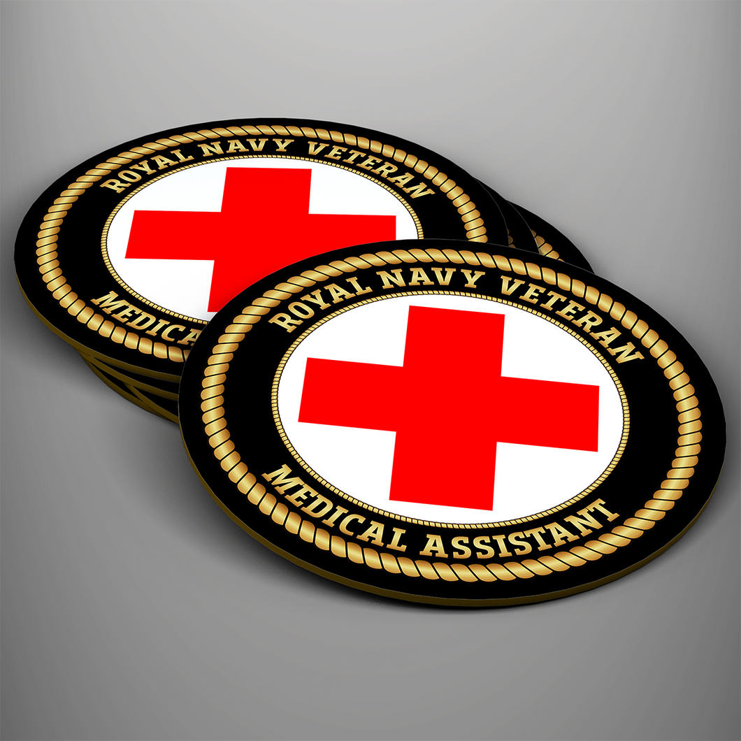 Royal Navy Veteran 'Medical Assistant' Coaster