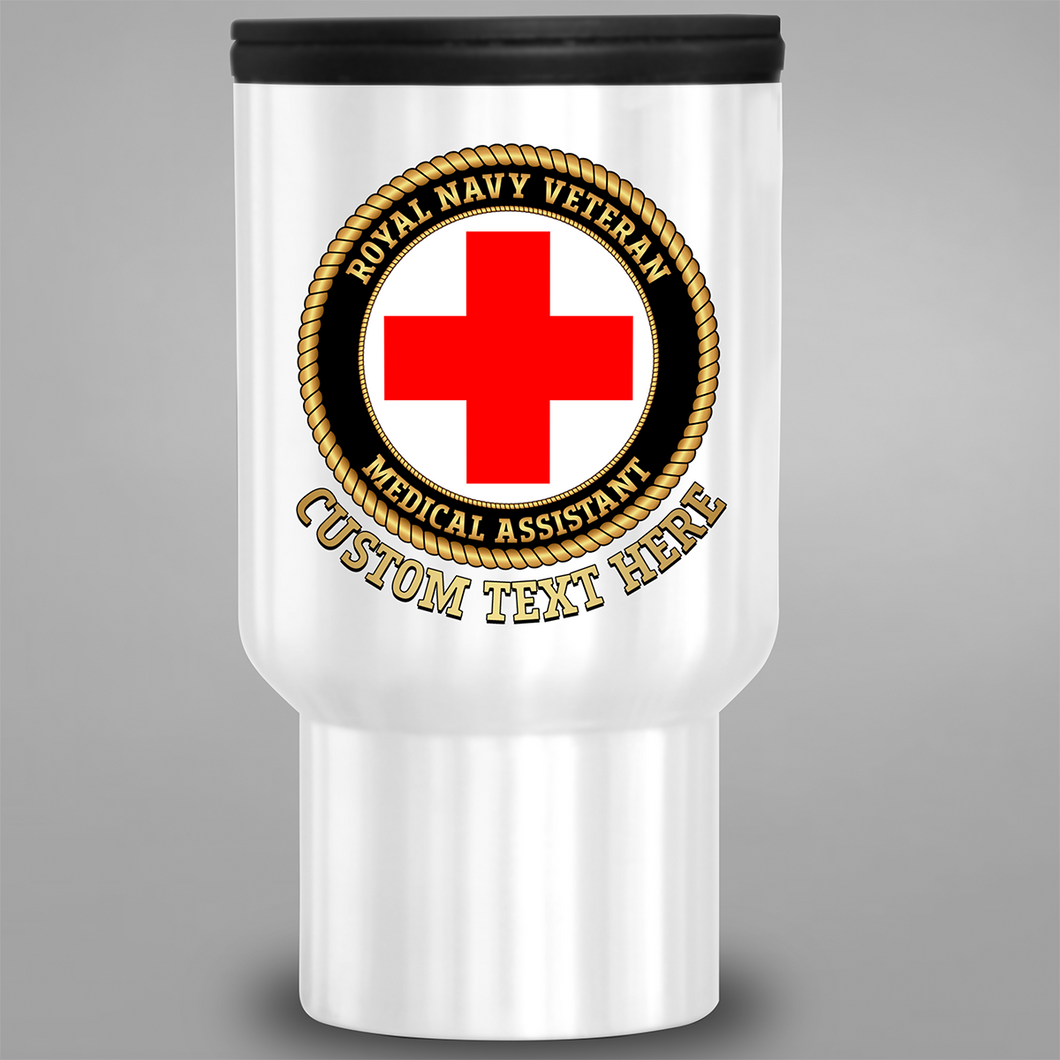 Royal Navy Veteran 'Medical Assistant' - Personalised Travel Mug