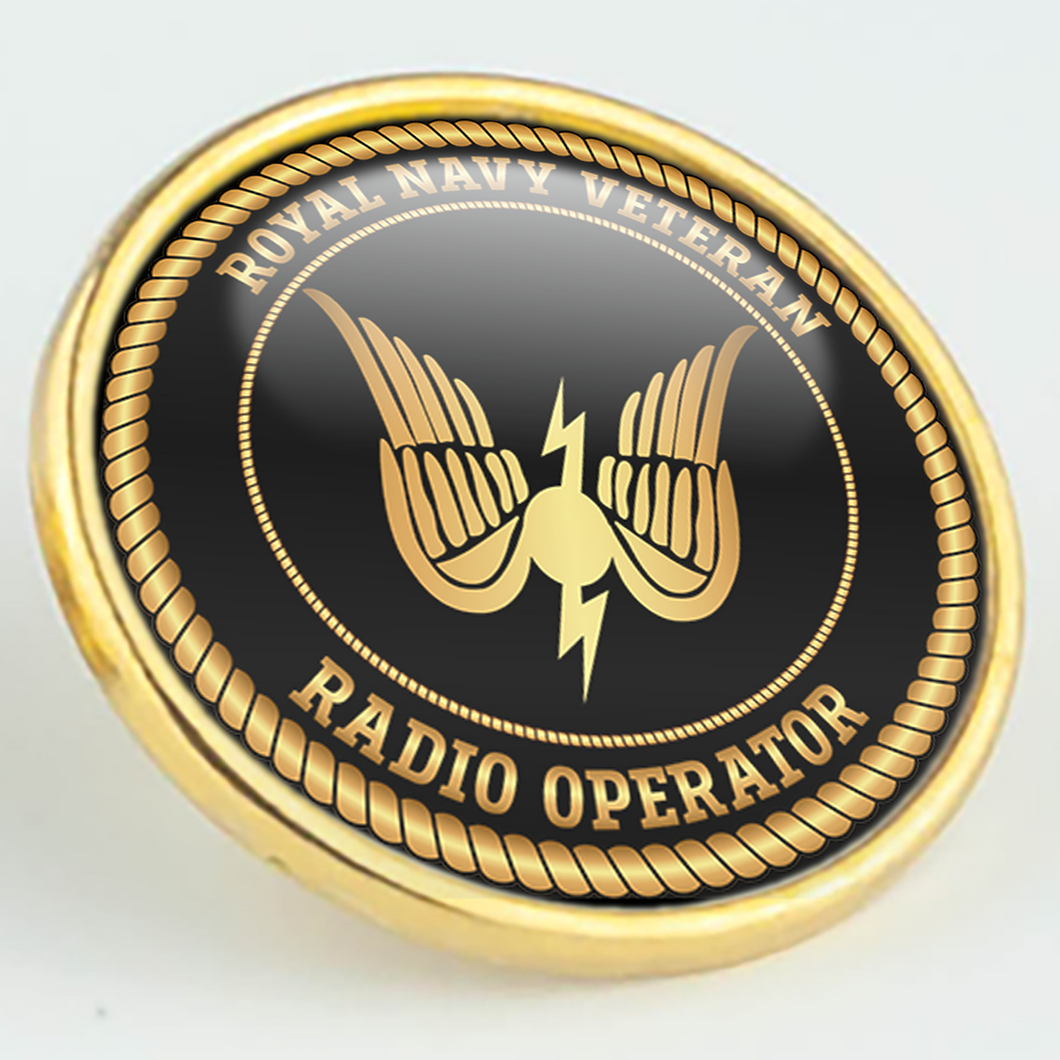 Royal Navy Veteran 'Radio Operator (G)' Pin/Lapel Badge