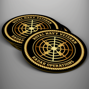 Royal Navy Veteran 'Radar Operations' Coaster