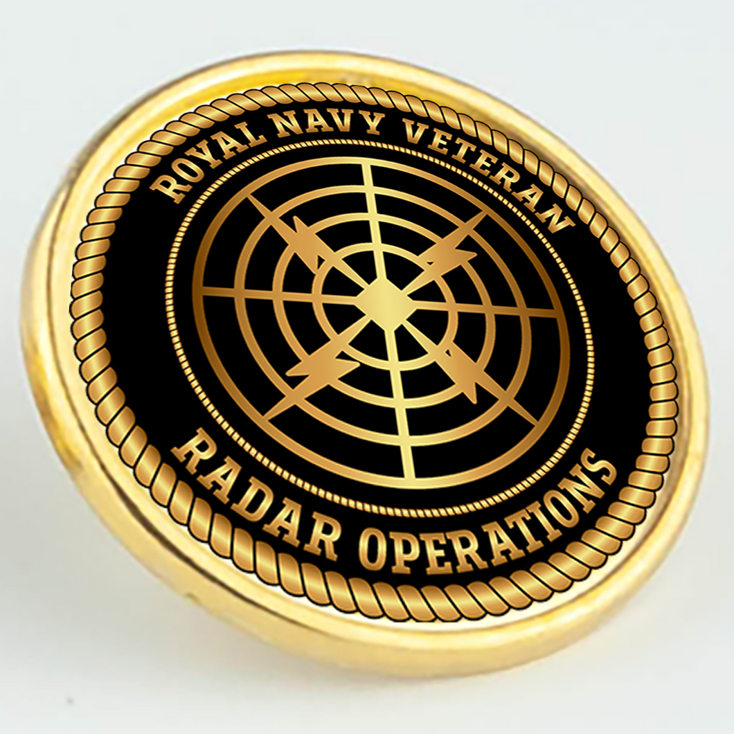 Royal Navy Veteran 'Radar Operations' Pin/Lapel Badge